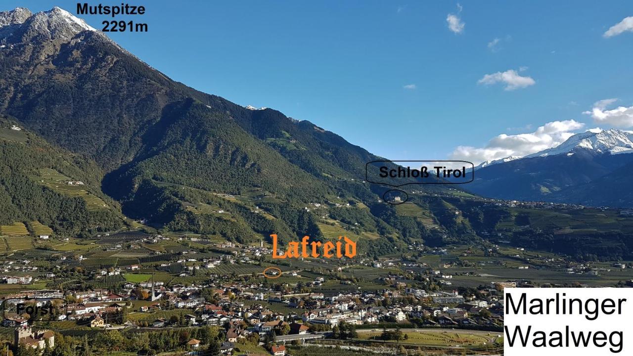 Ferienwohnung Lafreid Algund Exteriér fotografie